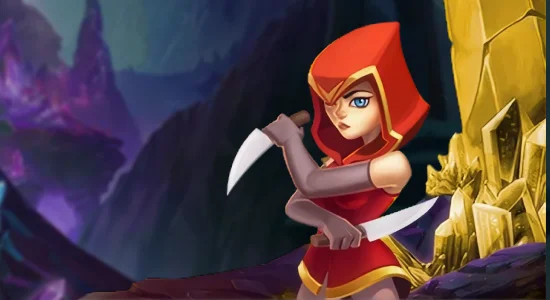 woman with knives